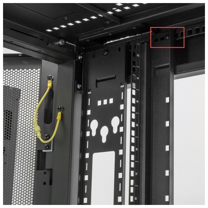 StarTech.com RK2537BKM Armadio Rack 25U 19 Pollici su Ruote 4 Montanti con Profondita' Regolabile e Serratura colore Nero