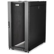StarTech.com RK2537BKM Armadio Rack 25U 19 Pollici su Ruote 4 Montanti con Profondita' Regolabile e Serratura colore Nero