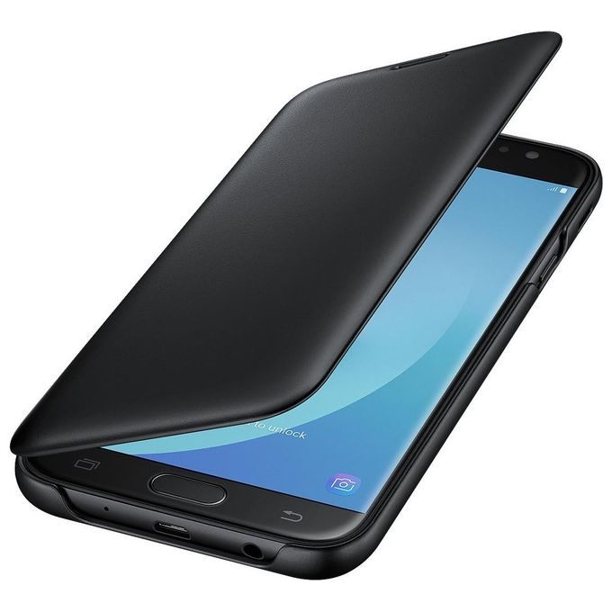 Samsung EF-WJ730CBEGWW Wallet Custodia per Galaxy J7 2017 Nero