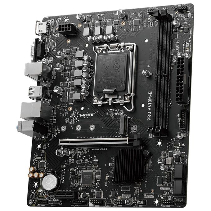 MSI PRO H610M-E PRO H610M-E Scheda Madre Intel H610 LGA 1700 micro ATX DDR5 supporto CPU 12a 13a 14a gen 4 slot RAM 96 GB colore Nero