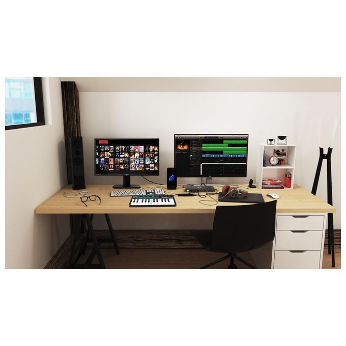 I-tec CADUAL4KDOCK Docking Station USB 3.0 USB-C 5K Dual Display 2x HDMI 2x DisplayPort 6x USB 3.0 Ethernet Gigabit colore Nero