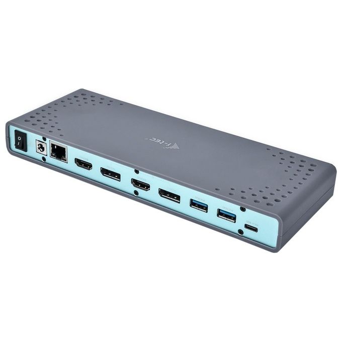 I-tec CADUAL4KDOCK Docking Station USB 3.0 USB-C 5K Dual Display 2x HDMI 2x DisplayPort 6x USB 3.0 Ethernet Gigabit colore Nero