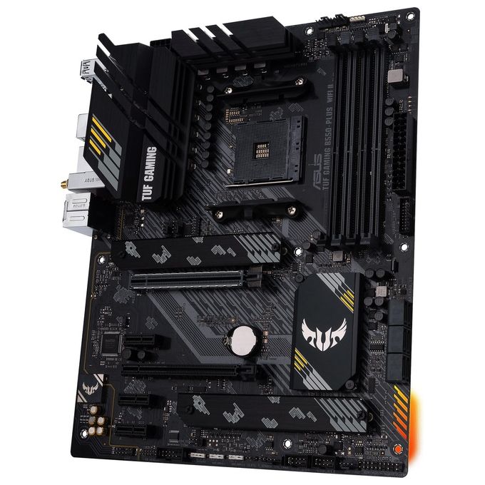 Asus TUF-GAMING-B550-PLUS-WIFI-II Scheda Madre ATX AMD B550 Socket AM4 DDR4 Wi-Fi 6 Bluetooth 5.2 2.5G LAN PCIe 4.0 2xM.2 6xSATA colore Nero