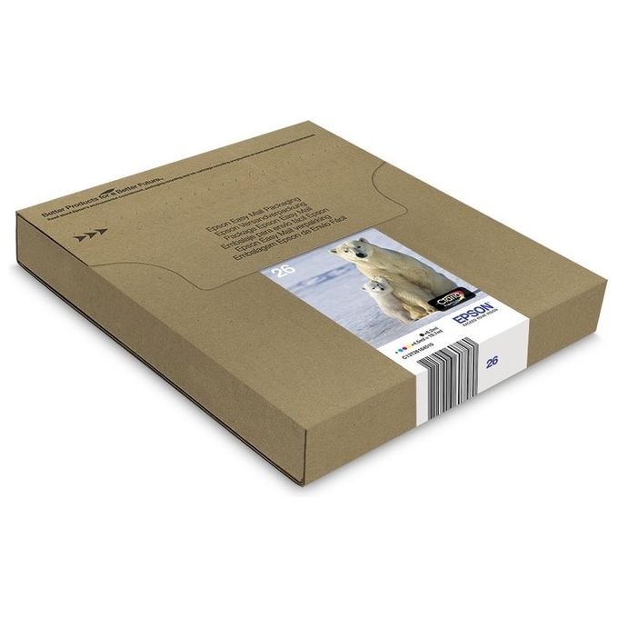 Epson C13T26164511 Polar bear Multipack 4-colours 26 EasyMail Cartuccia di inchiostro Nero Ciano Magenta Giallo colore Nero