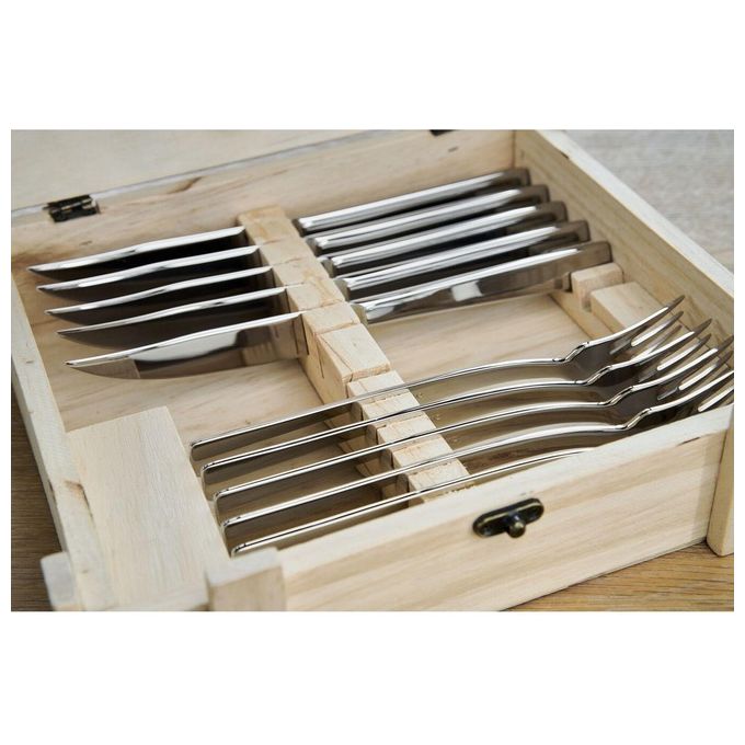 Zwilling Set Posate da Bistecca 12 Pezzi in Scatola di Legno