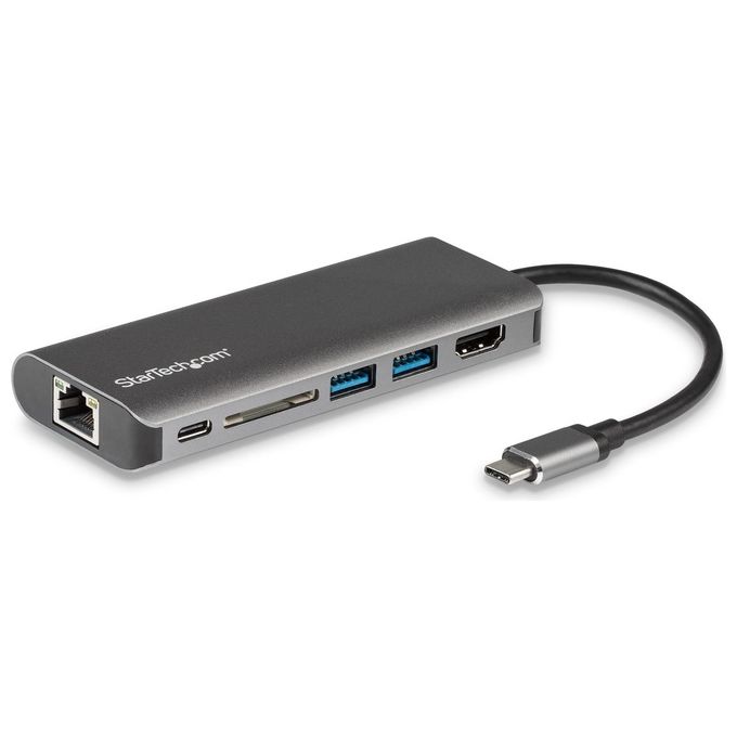 StarTech Adattatore Multiporta Usb-C Lettore Schede SD Power Delivery 4K Hdmi GbE 2x Usb 3.0