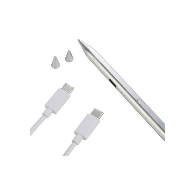 Tucano MA-STY2-SL Pencil 2 Stilo Digitale Attivo con Ricarica USB-C e Tecnologia Palm Rejection colore Argento