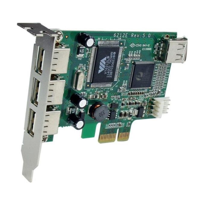 StarTech Scheda Pci Express basso prfilo con 4 porte USB 2.0 ad alta velocita'