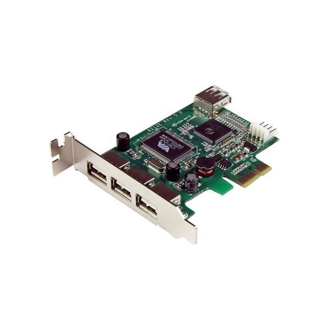 StarTech Scheda Pci Express basso prfilo con 4 porte USB 2.0 ad alta velocita'