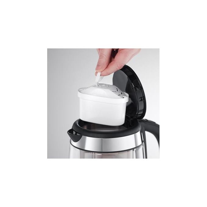Russell Hobbs 20760-57 Clarity Bollitore elettrico 1,5 L 2200 W Filtro Brita incluso Acciaio inox Trasparente
