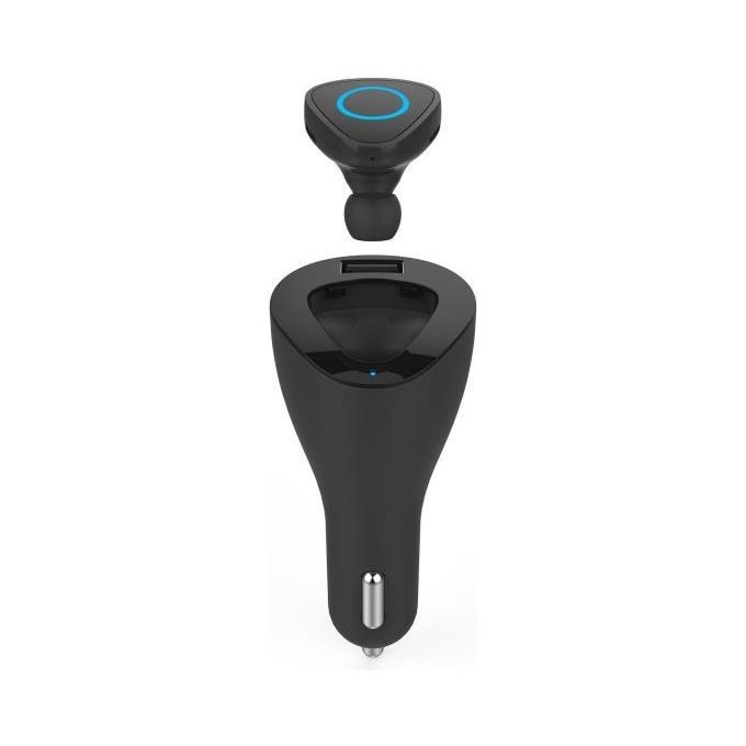 Celly BHDUOBK Auricolare Wireless con Bluetooth 4.0+EDR per Smartphone, Tablet e PC, Microfono Incorporato, Nero