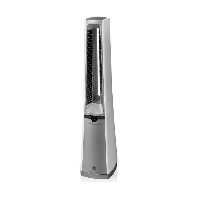 Macom Ventilatore senza Pale Turbo Bladeless Fan 996 con Fresh Ion Technology Bianco e Argento Compatto e Silenzioso