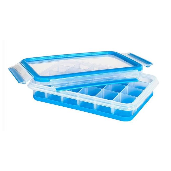 Emsa Clip e Close Ice Cube Tray 24 Pezzi Vaschetta per Ghiaccio