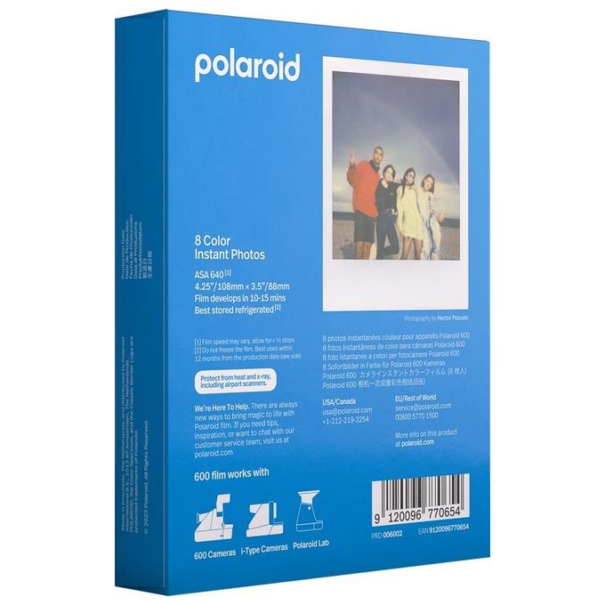 Polaroid Pellicola Istantanea Colore per 600 e i-Type