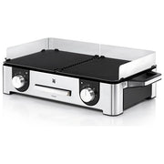 WMF 0415280011 Lono Master Grill Elettrico 2400 W con Piastre Antiaderenti Rimovibili e Protezione IPx4 per Uso Esterno colore Nero