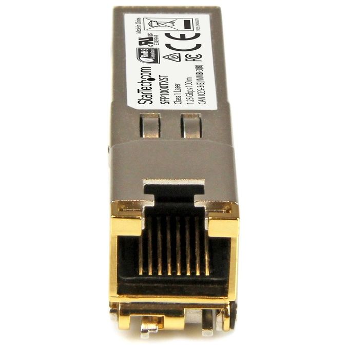 StarTech.com SFP1000TXST Modulo Ricetrasmettitore in Rame SFP+ RJ45 Gigabit 1000BASE-TX 1000 Mbit-s 100 m colore Argento