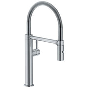 Franke 115.0472.960 Pescara L Miscelatore Cucina con Doccetta Canna Girevole 360° Cartuccia Ceramica colore Inox Satinato