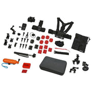 Rollei 21643 Kit di Accessori per Actioncam 49 Pezzi Compatibile GoPro Insta360 DJI colore Nero