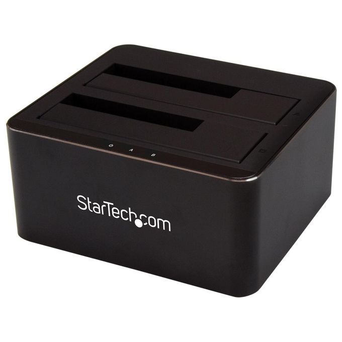 StarTech SDOCK2U33V Docking Station USB 3.0 a Doppio Bay per HDD SSD SATA 2.5 e 3.5 Pollici con Supporto UASP e Hot Swap colore Nero