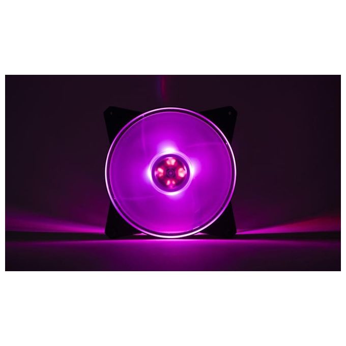 Cooler Master MFY-P4DC-153PC-R1 MasterFan Pro 140 Kit 3 Ventole RGB 140mm con Controller RGB PWM 650 1550 rpm colore Nero Trasparente