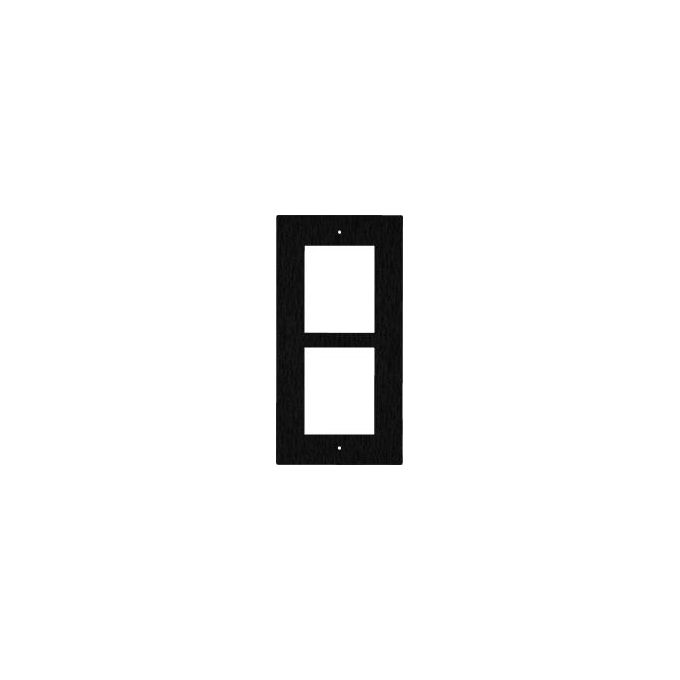 2N Telecommunications 9155012B Ver Frame per Flush Ins 2 Module Black