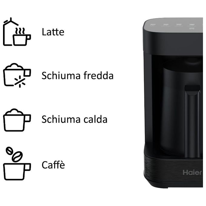 Haier Multi Beverage I-Master Serie 5 Nero Salvaspazio 3 in 1 6 Programmi Automatici