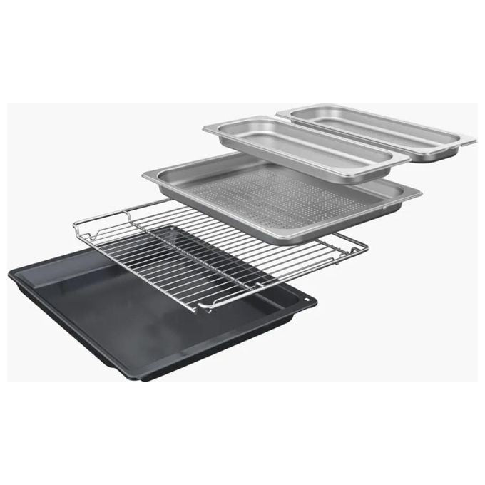 Bosch HSG7261B1 Serie 8 Forno da incasso combinato a vapore 71 L Classe A+ Steam Plus AirFry Home Connect (59.5x59.4x54.8 cm) colore Nero