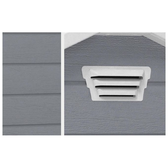 Keter Casetta da Giardino Manor Pent 6X4 in Resina 183,5x111x200,5h Grigio