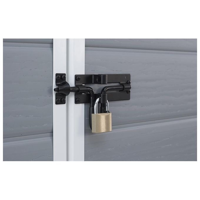 Keter Casetta da Giardino Manor Pent 6X4 in Resina 183,5x111x200,5h Grigio