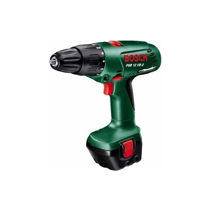 Bosch 0603941503 PSB 12 VE-2 Trapano a Batteria 12V 2 Kg Mandrino Senza Chiave Inversione Foratura Calcestruzzo 10 mm