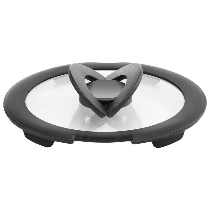 Lagostina Coperchio Vetro 16cm Ingenio Manicatura Salvaspazio Bordo in Silicone