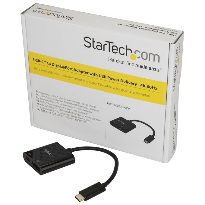 StarTech Adattatore Usb-C a DisplayPort con Power Delivery Usb Supporto 4K 60hz