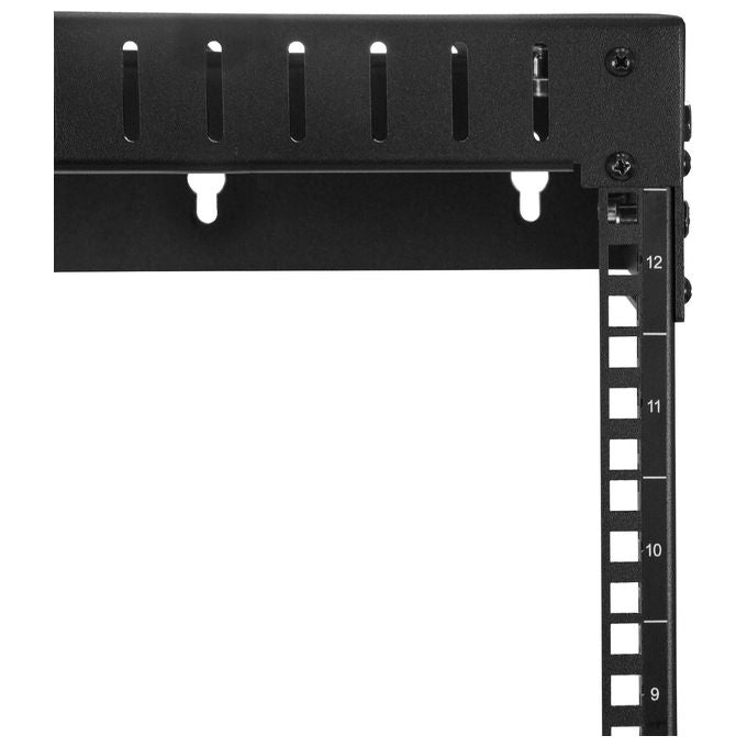 StarTech RK12WALLOA Armadio Rack a Muro 12U 19'' Profondita' Regolabile da 30.4 a 50.8 cm Capacita' 90 Kg colore Nero