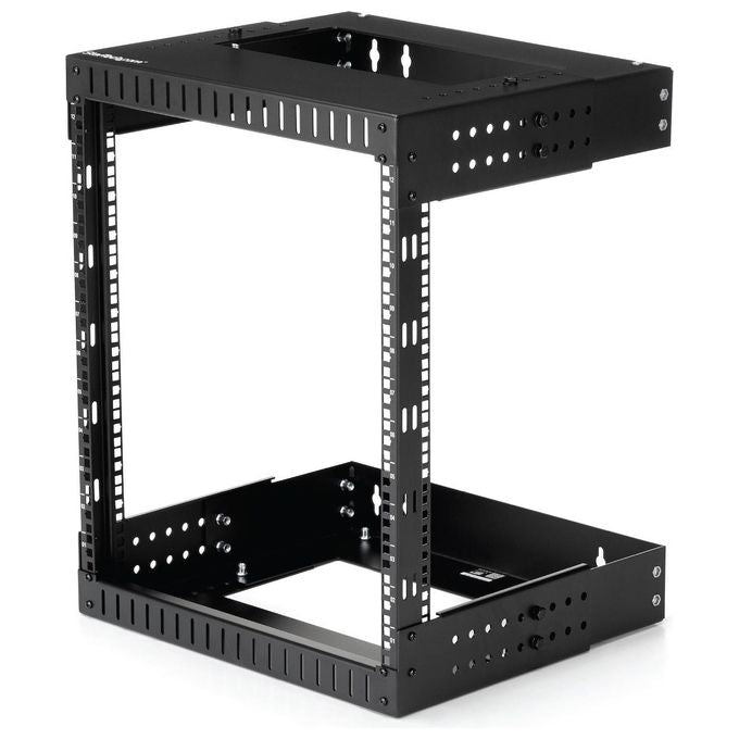StarTech RK12WALLOA Armadio Rack a Muro 12U 19'' Profondita' Regolabile da 30.4 a 50.8 cm Capacita' 90 Kg colore Nero