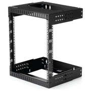 StarTech RK12WALLOA Armadio Rack a Muro 12U 19'' Profondita' Regolabile da 30.4 a 50.8 cm Capacita' 90 Kg colore Nero