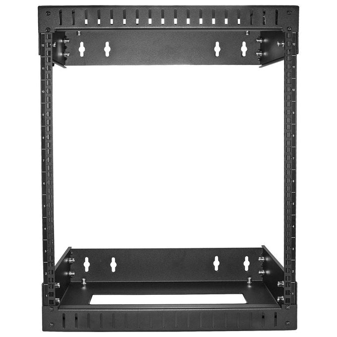 StarTech RK12WALLOA Armadio Rack a Muro 12U 19'' Profondita' Regolabile da 30.4 a 50.8 cm Capacita' 90 Kg colore Nero