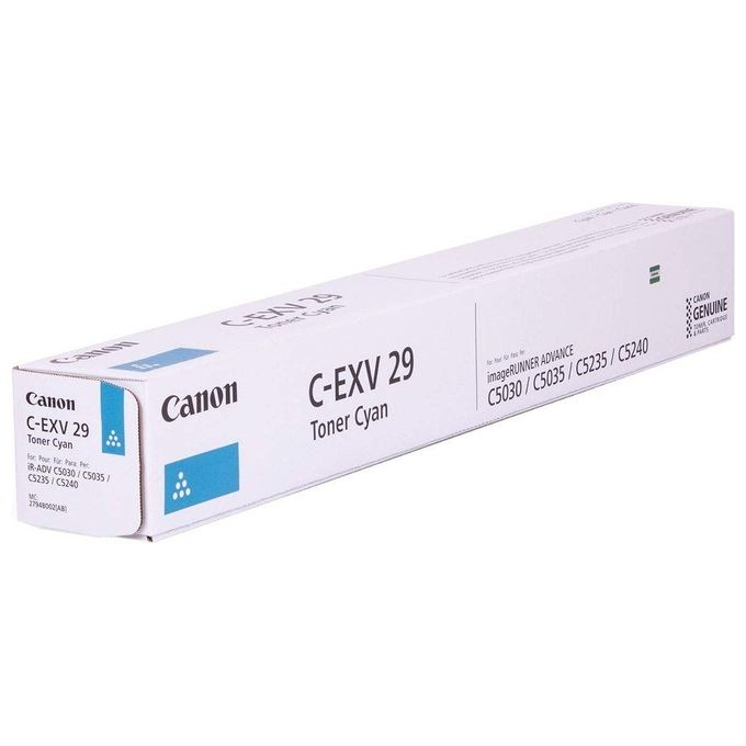 Canon 2794B002AB C-EXV29 Cartuccia Toner Ciano Resa 27000 Pagine colore Ciano