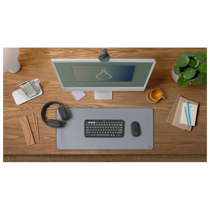 Logitech 920-012221 Pebble 2 Combo Kit Tastiera e Mouse Wireless Bluetooth Logi Bolt QWERTY Italiano Easy-Switch 3 Dispositivi colore Grafite