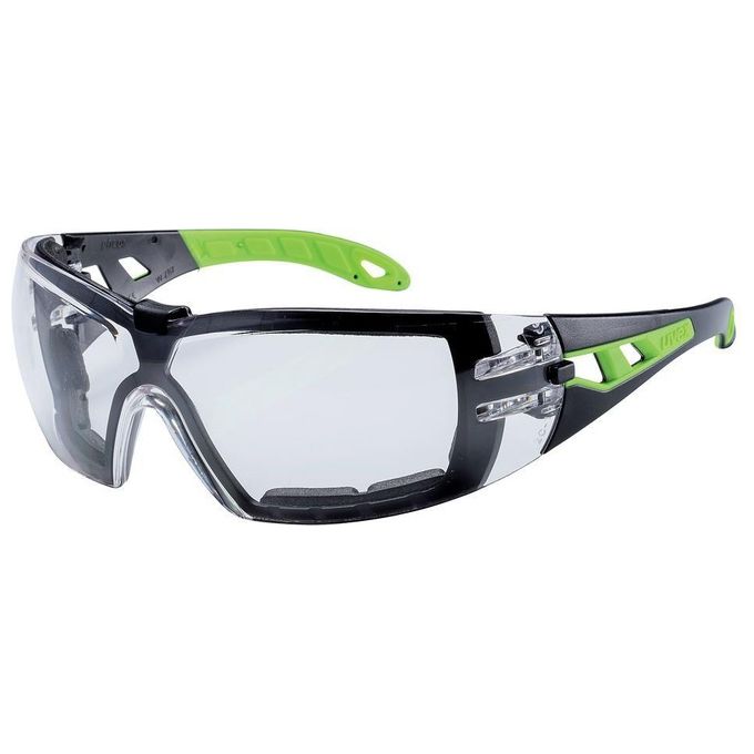 Uvex Occhiali con Astine Pheos Nero-Verde