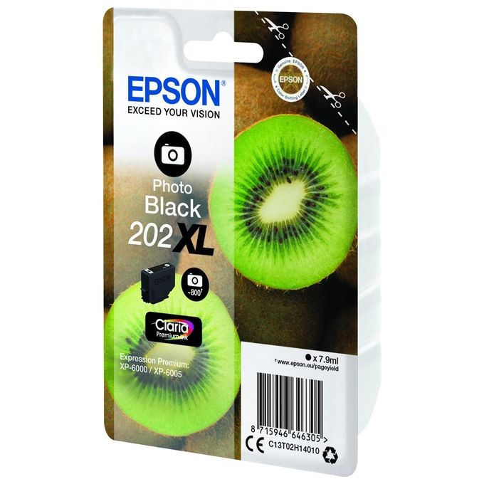 Epson Epson 202xl. Compatibilitã  Marca: Epson, Colori di Stampa: nero per Foto, Prodotti Compatibili: Expression Photo Xp-6000, Xp-6005