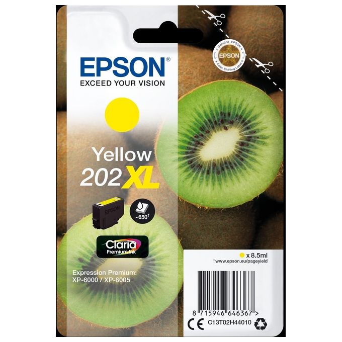 Epson Cartuccia Ink-jet 202xl kiwi Giallo 8,5ml per Xp-6000-5