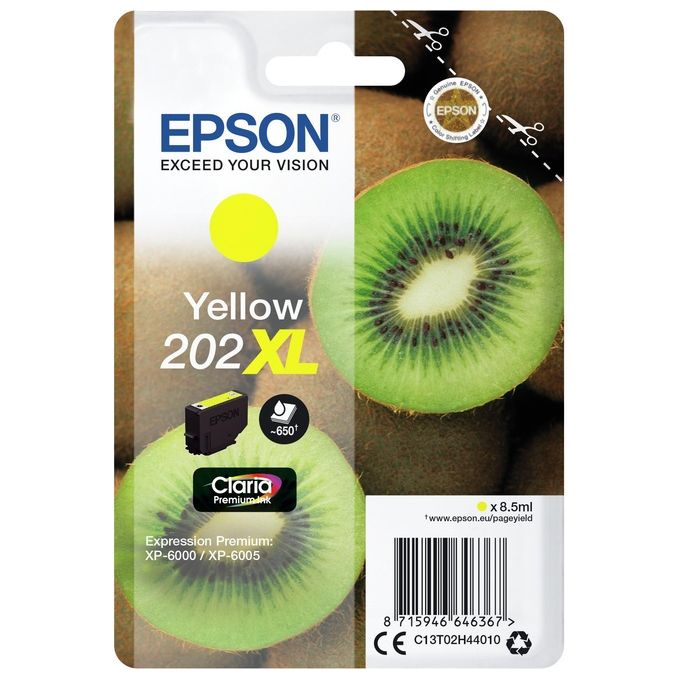 Epson Cartuccia Ink-jet 202xl kiwi Giallo 8,5ml per Xp-6000-5