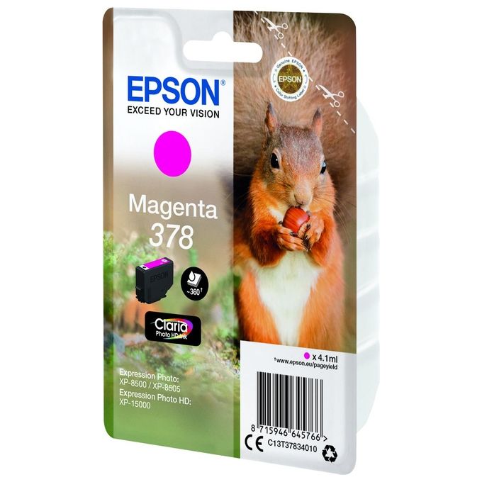 Epson Cartuccia d'Inchiostro Magenta 378 Scoiattolo