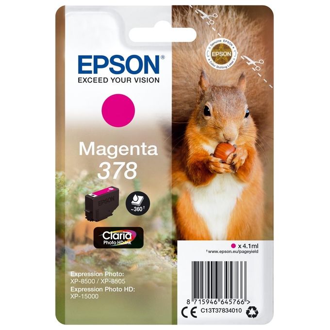 Epson Cartuccia d'Inchiostro Magenta 378 Scoiattolo