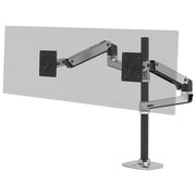 Ergotron 45-549-026 LX Series Braccio per Due Monitor Regolabile Altezza 0-330 mm Inclinazione 5-75° Rotazione 360° colore Alluminio