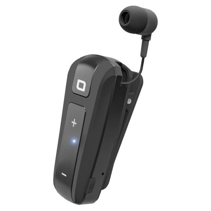 Sbs Auricolare Bluetooth con Roller Clip Nero