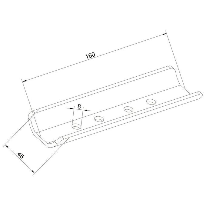 Multibrackets MB4191 M Pro Series Giuntatore Interno per Pali in Acciaio colore Nero
