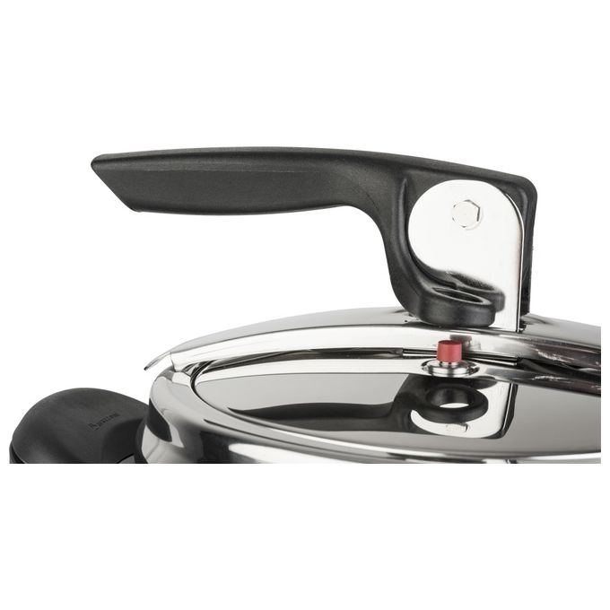 Barazzoni 52604500708010 Amelia+ Pentola a Pressione 7 L Acciaio Inox 18-10 Induzione Manico Ergonomico colore Nero