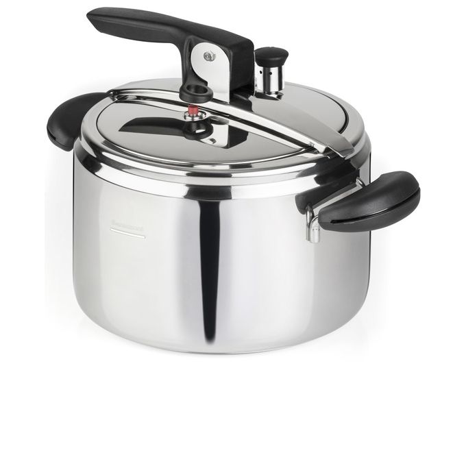 Barazzoni Amelia+ Pentola a Pressione 5 L 22 cm Acciaio Inox 18-10 Induzione Lavastoviglie colore Nero