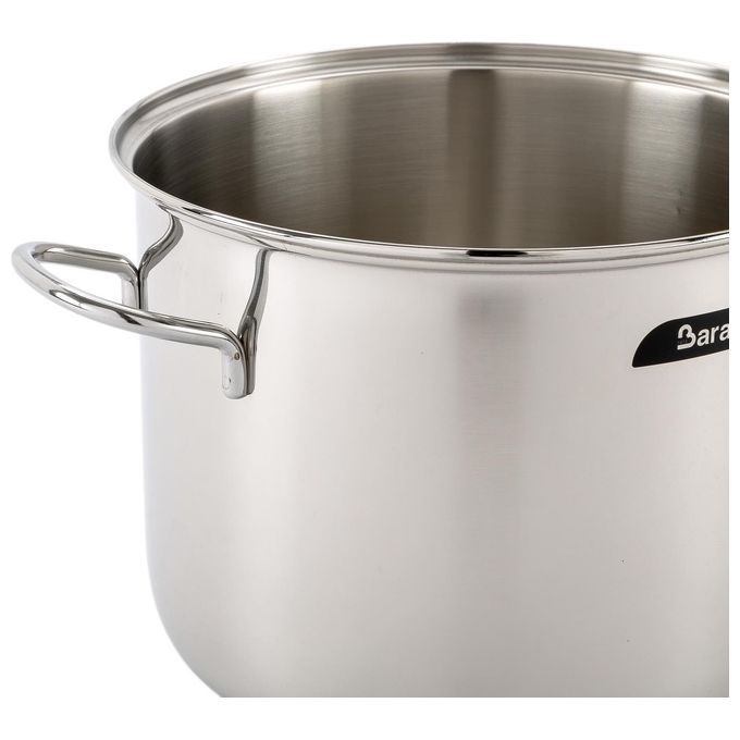 Barazzoni 266101026 Bonita Pentola in Acciaio Inox 18-10 Diametro 26 cm Capacita' 9.5 L Adatta a Tutte le Fonti di Calore incluso Induzione colore Acciaio inox